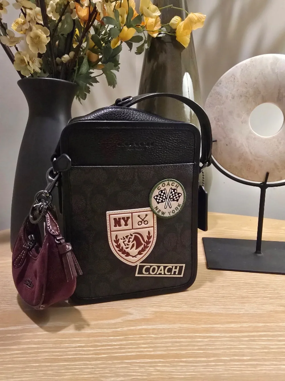 Coach Soho Sneaker In Mixed Signature & Sig Xbdy w/Authentic Charm Bundle